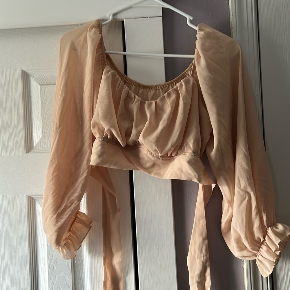 Tan Crop Top